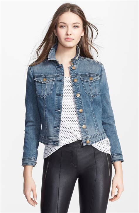 burberry brit jacket for women|Burberry Brit denim jacket.